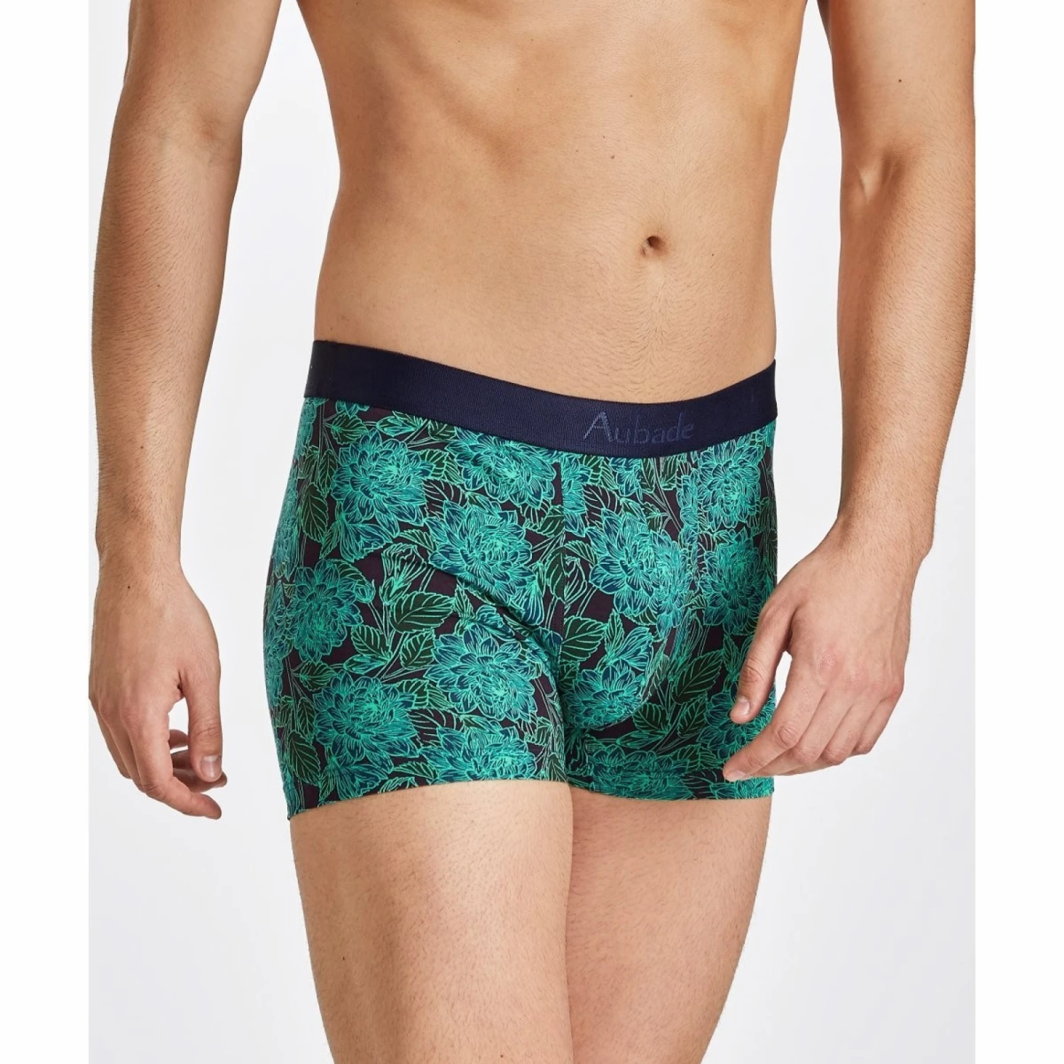 Aubade Men Boxer Blue Flowers – Image 2