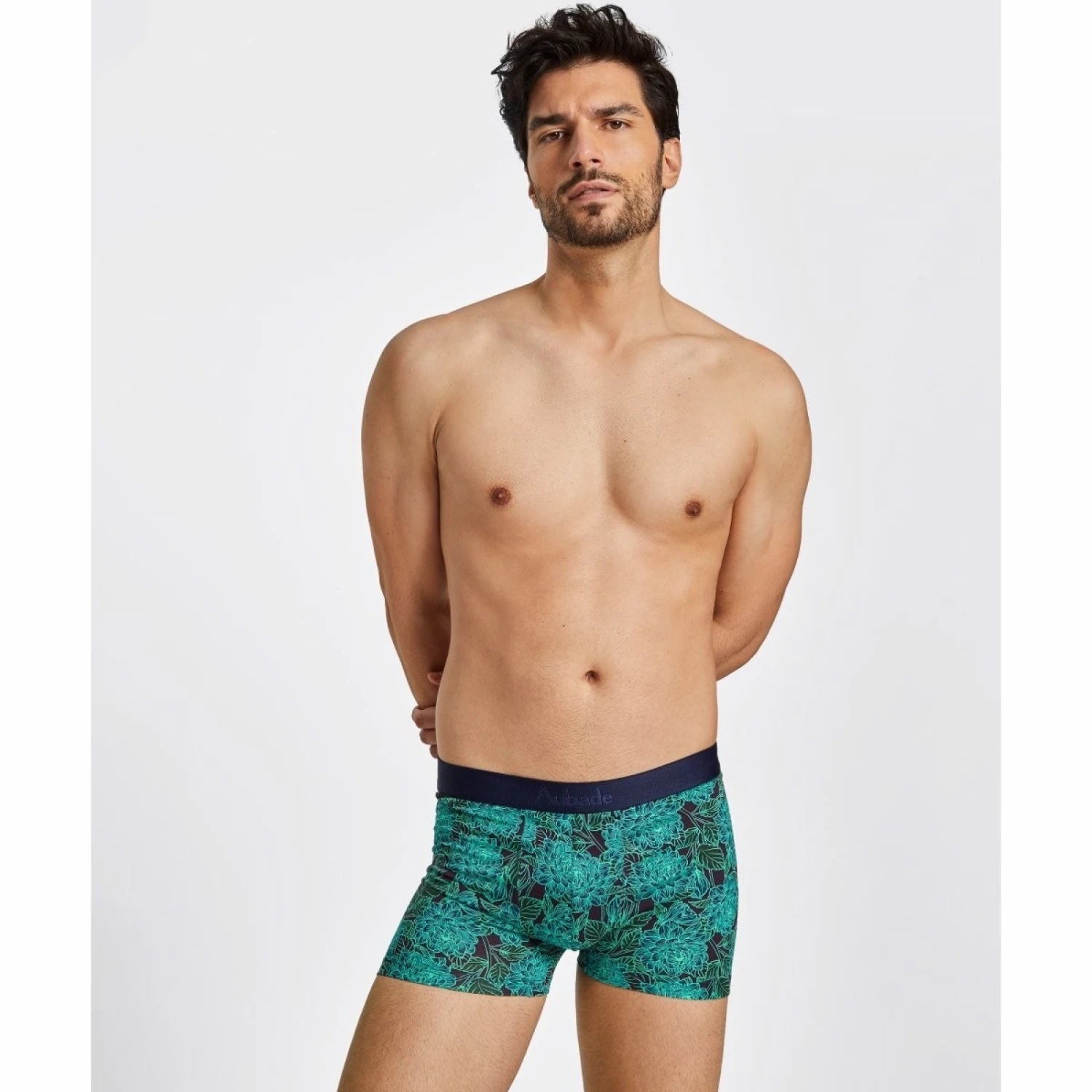Aubade Men Boxer Blue Flowers – Image 3