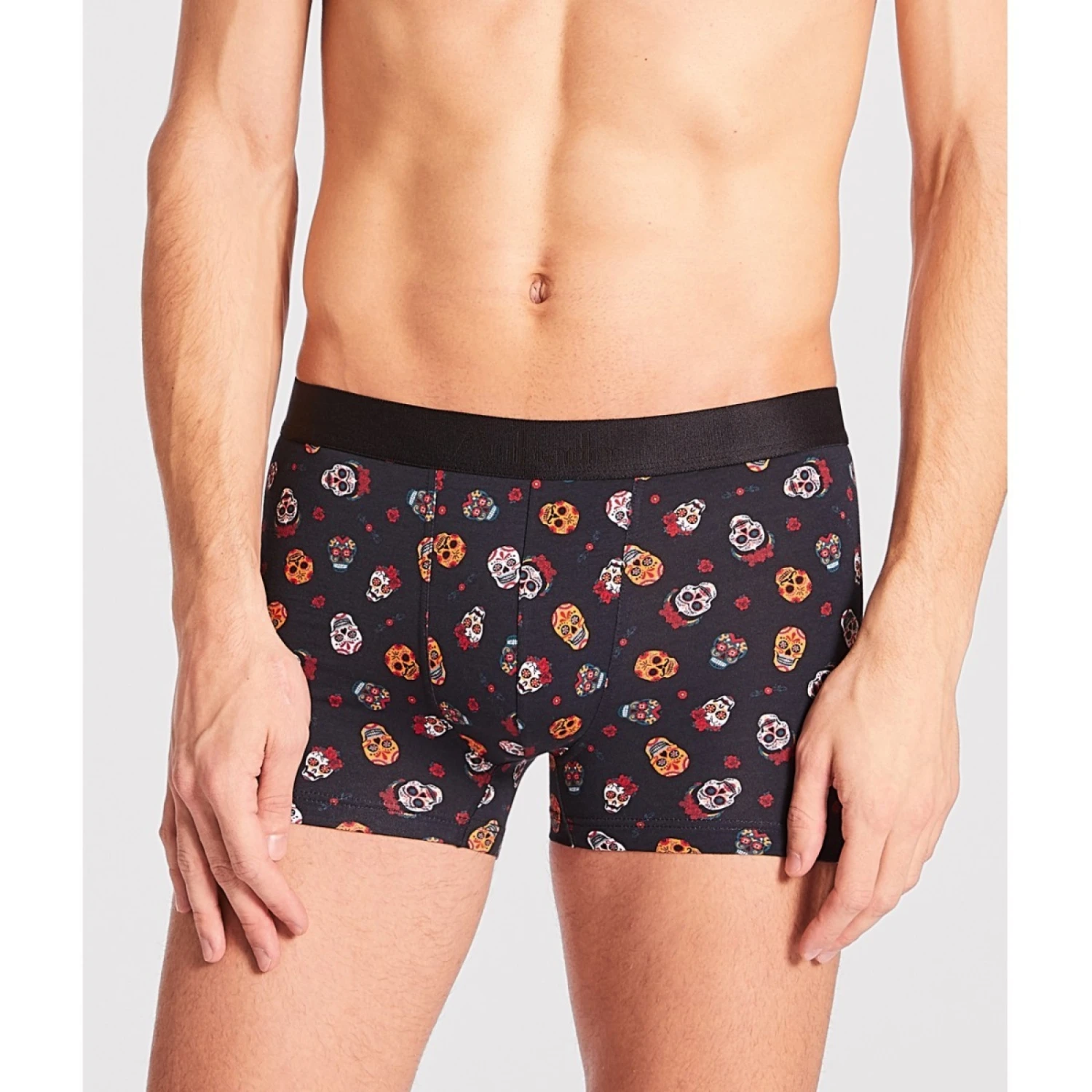 Aubade Men Duo Boxer Homme TĂȘtes De Mort + Emeraude