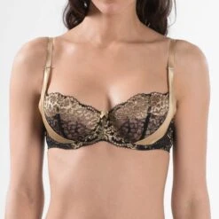 Aubade Soutien-Gorge Corbeille Femme Glamour Or Noir
