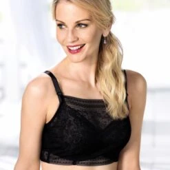 Bandeau Dentelle Post-opératoire ANITA Care Fleur Noir