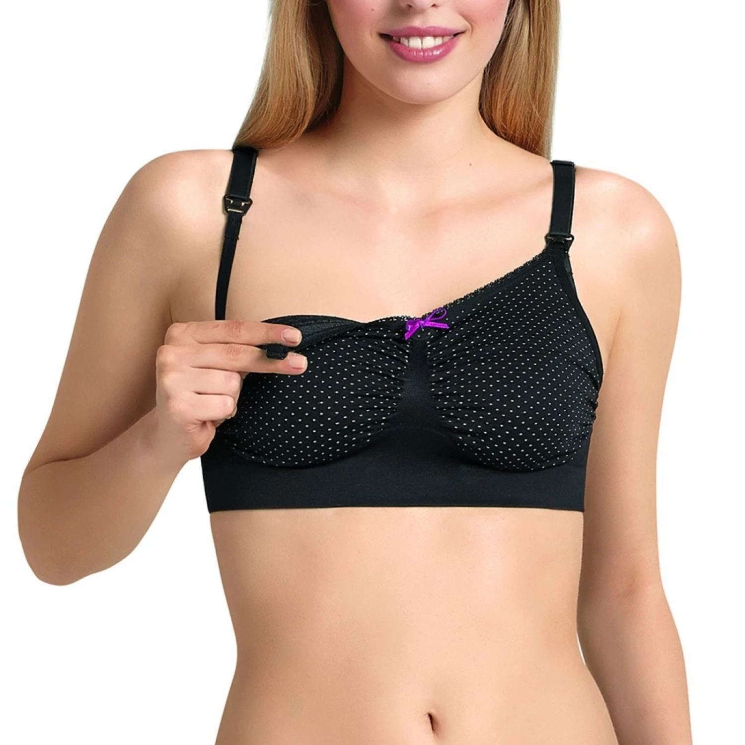 Brassière Allaitement Seamless Sans Armatures ANITA Noir – Image 3