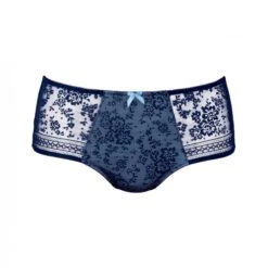 Culotte Haute Rosa Faia Fleur Bleu Marine