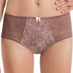 Culotte Haute Rosa Faia Fleur Rose Framboise