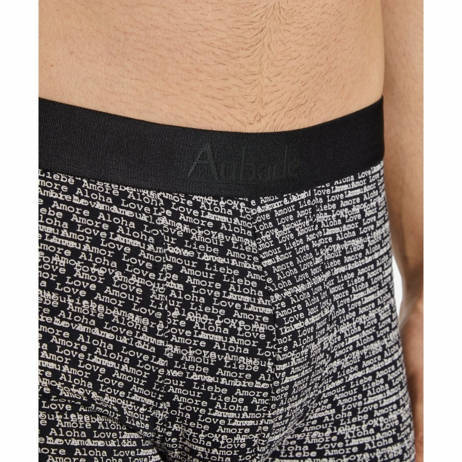 Duo Boxers AUBADE MEN Love Letters Et Uni Noir â Image 5