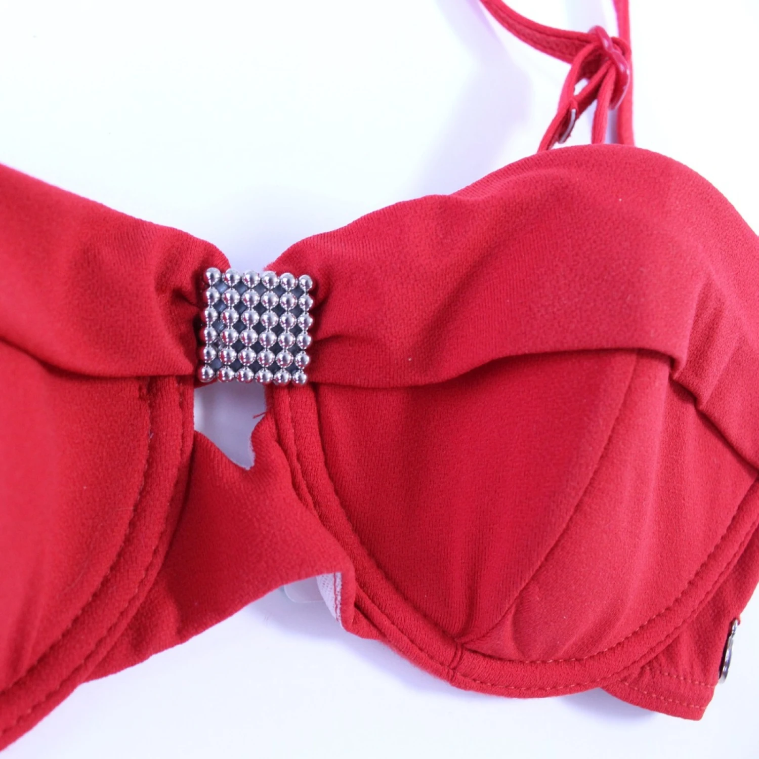 LEJABY Maillot De Bain Corbeille Mousse Capri Rouge â Image 3