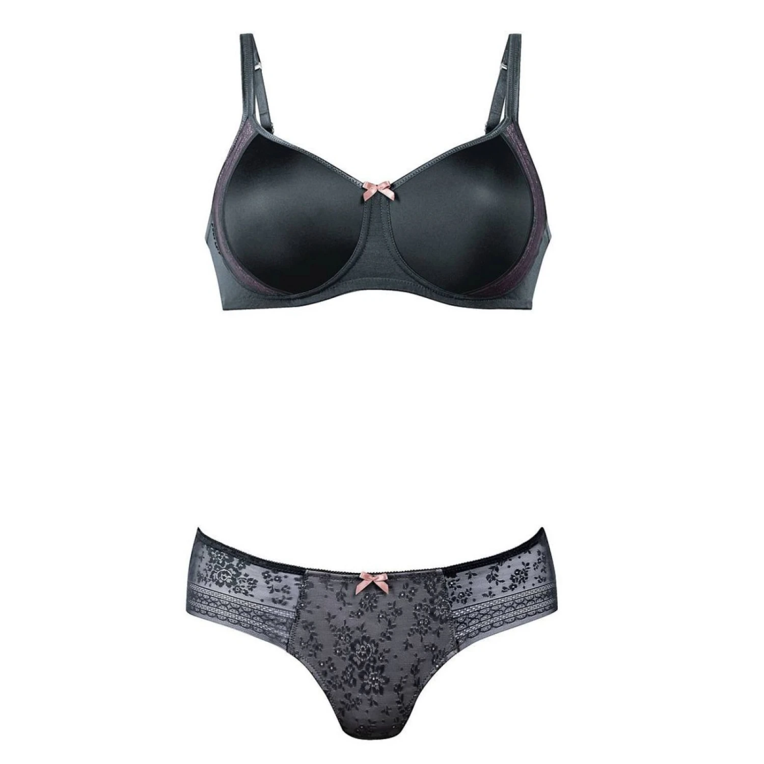 Rosa Faia Soutien-Gorge Coque Sans Armatures Fleur Anthracite â Image 3