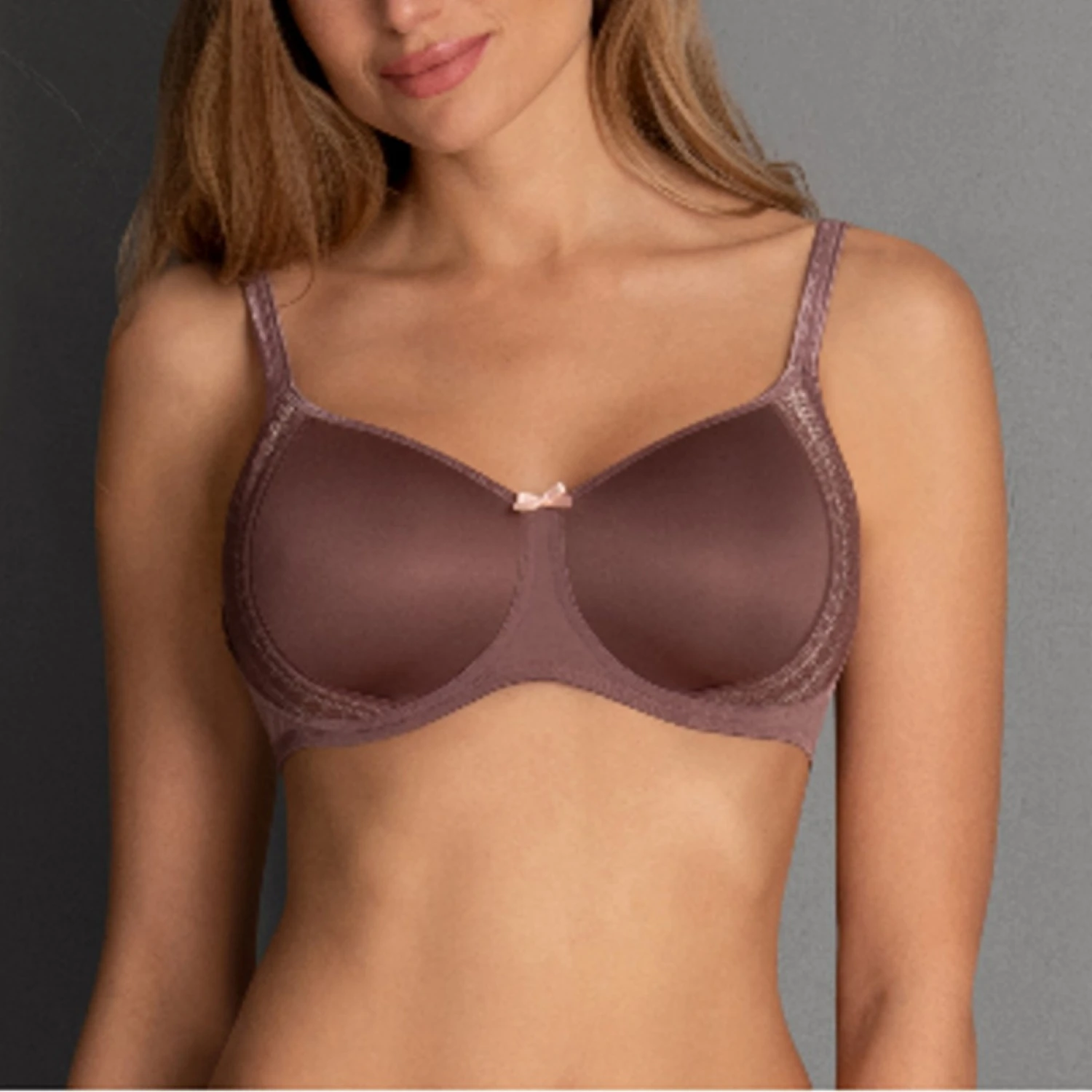 Rosa Faia Soutien-Gorge Coque Sans Armatures Fleur Rose Framboise â Image 3