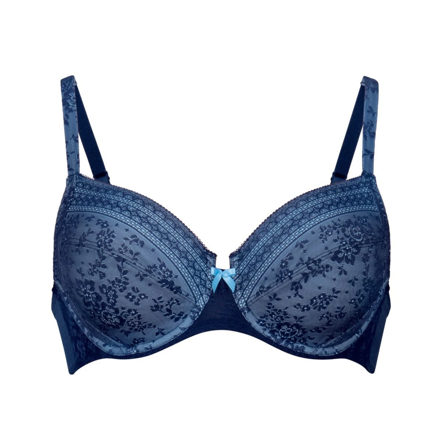 Soutien-Gorge Armatures Rosa Faia Fleur Bleu Marine â Image 2